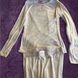 Juicy Couture Women's White Pajama Set